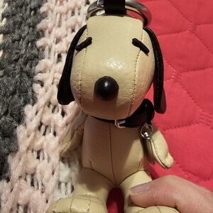 Coach Snoopy Leather Charm